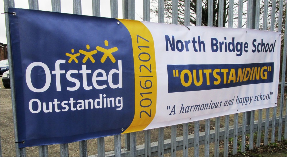 Custom Printed School Ofsted Banner